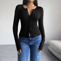 Autumn Winter Coat Women Clothing Solid Color Cardigan Breasted Long