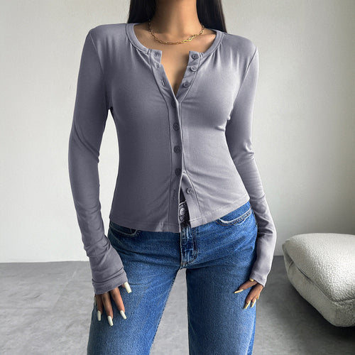 Autumn Winter Coat Women Clothing Solid Color Cardigan Breasted Long